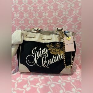 Juicy Couture Black and Cream Daydreamer Tote Bag
